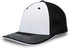 Pacific Headwear Trucker Flexfit® Cap, Size S/M (404M), Color 'WhiteBlackBlack'